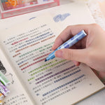 MOZXIRZ 6 Pcs Cute Highlighter Marker Pastel Highlighter Marker Pens Cartoon Fruit Highlighters Pens for Students Women Highlighters School Supplies Office Supplies (Fruit)