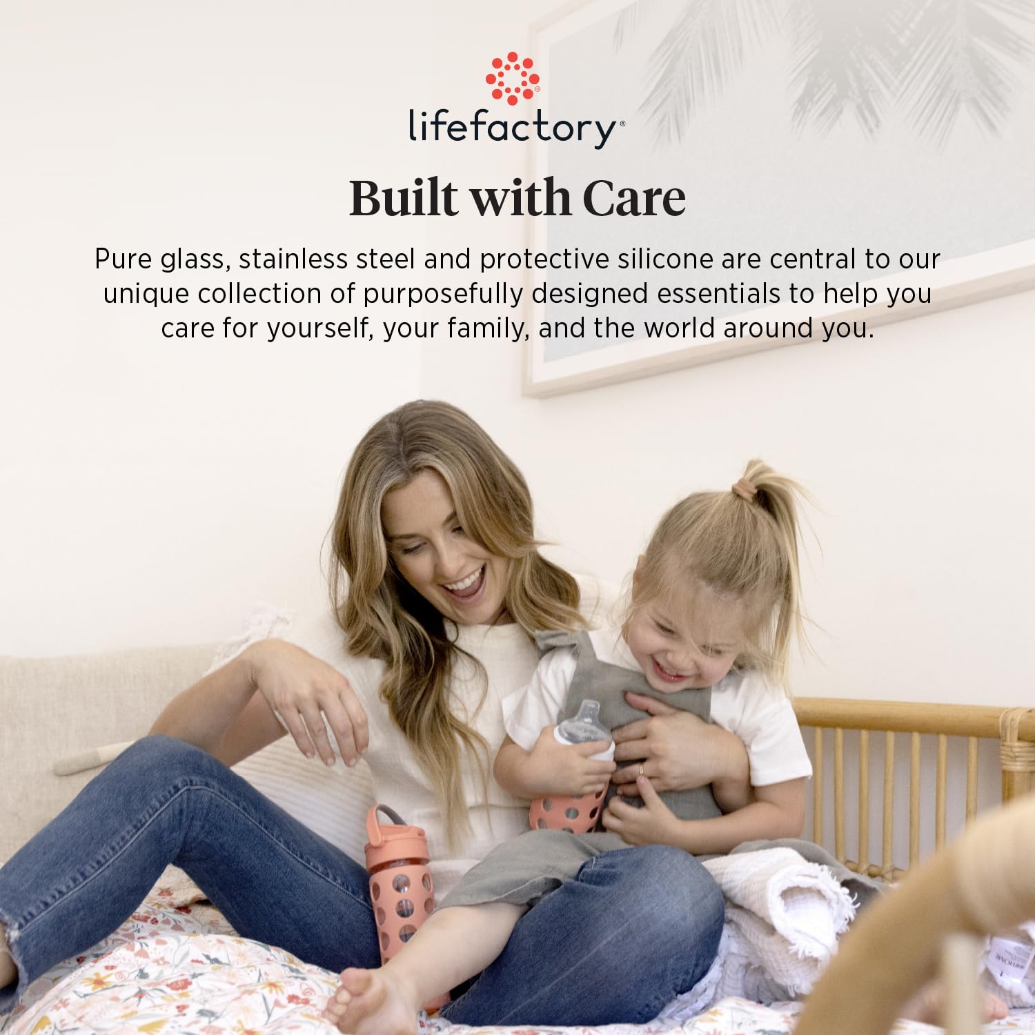 Lifefactory 9-Oz Glass Baby Bottle with Stage 2 - Lifefactory - Baby ...