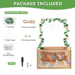 PIIOSER Baby Shower Crate Closet, Multifunctional Wooden & Acrylic Visible Baby Storage Crate with Handle, Newborn Welcome Gifts Basket for Boys Girls, Pregnancy Gifts for New Parents(Beige)