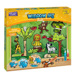 Imagimake Window Art Jungle | 16-Piece Glass Paint & Suncatcher Kit | Craft & Discover Animals | Art Kit for Kids| 5 Year Old Boy Gifts | Birthday Gifts for Boys & Girls Ages 5,6,7,8,9,10,11,12