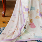 Copper Pearl Jumbo Premium Knit 3 Layer Stretchy Throw Blanket Disney Princess