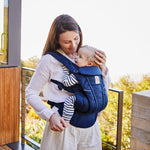 Ergobaby All Carry Positions Breathable Mesh Baby Carrier with Enhanced Lumbar Support & Airflow (7-45 Lb), Omni Breeze, Midnight Blue