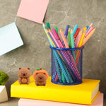 2 PCS Kids Pencil Sharpeners, Cartoon Capybara Sharpener Small, Cute Pencil Sharpeners, Manual Sharpening for Students Teachers Office - Kawaii Birthday Gifts