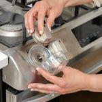 Regalo Safety Stove Knob Covers for Baby Proofing, Child Proof Oven Knob Guards, Easy Install, Clear (5 Pack)