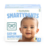 SmartyPants Pull Up Style Diapers | EWG Verified Safe & Plant-Based | Quilted 360 Waistband, Super Absorbent for Overnight Leak Protection | Training Pants by HealthyBaby | Size 3 (54 Count)