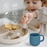 Mintlyfe Pack of 2 Silicone Drinking Mug Cup for Toddler Kids and Children (Color 2)