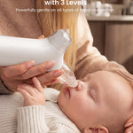 GROWNSY SniffEase Spa 3-in-1 Nasal Aspirator for Baby – Spray, Suction & Mist, Hospital-Grade Powerful Electric Nose Suction with Soothing Light & Music, Larger Chamber (Grey)