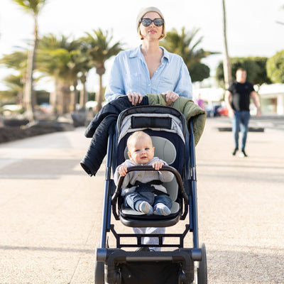 Momcozy Stroller Cooling Pad | Universal Soft Cooler Pad, Breathable & Adjustable Car Seat Liner | Detachable 2-Piece Cooling Cushion | Fits Strollers, Car Seat, High Chair, Bassinet, Swing