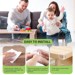 30 Pack Clear Baby Corner Protectors, L-Shaped & Spherical Furniture Edge Guards for Baby Proofing Soft PVC Table Corner Covers for Safety on Tables, Cabinets, Shelves – Childproof Bumpers for Home