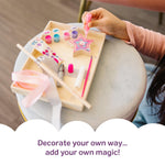 Melissa & Doug Created by Me! Wooden Princess Wand, Arts & Crafts Kit with Paint, Glitter Stickers, Ribbons & More, Princess Toys for Kids 4+