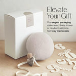 Unique Baby Monthly Milestone Photo Props - Balloon Shaped Fleece Signs with Tassels Pom-Pom | Pastel Nursery Decor & Birth Announcement | Newborn Keepsake Gift Set (Sand Beige)