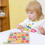 Wooden Puzzles for Toddlers, 3pack Alphabet Shape Puzzles for Kids 3 Wooden Montessori Toddler Alphabet Number Shape for Kids 3 Years Old Boys & Girls