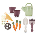 Dantoy: Green Garden - Planting Set - 11pcs, Pretend Play Gardening & Food Playset, Realistic Tool Toys, Recycled Plastic, Kids & Toddlers Ages 2+