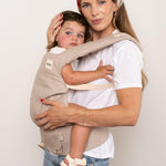 Baby Tula Explore Carriers - Breathable Baby Carrier Newborn to Toddler - Adjustable Toddler Carrier - Multiple Ergonomic Positions Front and Back - Ergonomic Fit for 7-45 lb - Linen, Sand