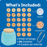 Learning Resources Alphabet Cookie Jar - ABC Toys for Kids, Alphabet Activities, Phonics Practice, Reading Practice, Language Development, Toddler Montessori Toys, Birthday Gifts for Boys and Girls