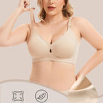 Vinfact 3 Pack Nursing Bras for Breastfeeding Comfort Hollow Breast Feeding Bras Women Seamless Maternity Bras for Pregnancy