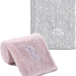 CREVENT 30''X40'' Cute Cozy Fluffy Warm Baby Blanket for Boys Infants Toddlers' Bedding Crib Cot Stroller, Baby Shower Birthday Newborn's Gift - Grey Cloud