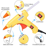 Zhengmy 12 Pcs Mini Glue Gun Crafts Hot Melt Guns Low Temp Glue with Burn Protection Fast Preheating and Easy Squeeze Trigger for School DIY Arts Class Projects Home Quick Repairs, 20 W (Multicolor)