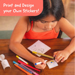 Hello Blink - Sticker Maker - Refill Pack with 80 Glitter Stickers - Children Ages 8+