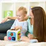 Aprilwolf Montessori Toys for Toddlers 1 Years, 7-in-1 Activity Cube, Shape Sorter Toy| Baby Developmental Learning Toys| One Year Old First Birthday Gifts