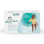 Amazon Brand - Mama Bear Gentle Touch Baby Diapers, Size 7, 80 Count (4 packs of 20), Skin Safe, 12 Hours Protection, Wetness Indicator, Stretchy Waistband