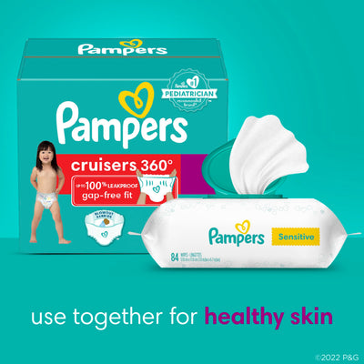 Pampers Cruisers 360 Diapers - Size 3, 26 Count, Pull-On Disposable Baby Diapers, Gap-Free Fit