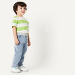 Amazon Essentials Unisex Babies' Soft Stretch Pull-On Jeans, Stone Light Wash, 3T