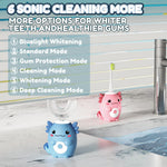 Axolotl Kids Electric U Shaped Sonic Toothbrush,59S Timer-Age2-15 Pink