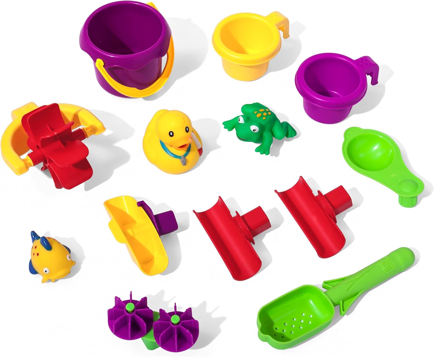 Step2 Rain Showers Splash Pond Toddler Water Table, Kids Water and Sand Activity Sensory Playset, Summer Outdoor Toys, 13 Piece Toy Accessories, For Toddles 1.5+ Years Old