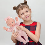 12'' Baby Doll in Gift Box - Toddler Baby Doll Set with Pacifier, Feeding Bottle, Blanket | Great Gift for 3+ Year Girls Pink