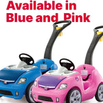 Step2 Whisper Ride II Buggy Kids Push Car, Ride On Toy, Stroller Substitute, Includes Seat Belt & Horn, Made of Durable Plastic, Max Weight 50 lbs., For Toddlers 1.5-4 Years Old, Blue