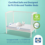 Sealy Baby Posturepedic Grace Hybrid - Firm 2 Stage Breathable Crib Mattress with Waterproof Barrier - GREENGUARD Gold Certified, Soy-enhanced Foam for Infants and Toddlers, Made in the USA (52x28")