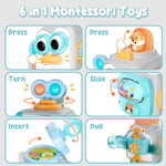 OSIMILY Montessori Toys for 1 Year Old, Sensory Toys for Toddlers 1-3, Travel Activities Busy Cube, Baby Gifts for 12 18 Month, Motor Skills Educational Learning Toys
