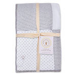 Burt's Bees Baby Reversible Blanket, Nursery, Stroller & Tummy-Time Organic Jersey Cotton Quilted Infant & Toddler Bedding