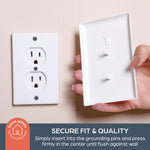 Dreambaby CoverPlug Paintable Outlet Plug Cover for Baby Safety -Electrical Wall Plate Socket Guard Protector (4 Pack)