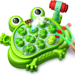HopeRock Toys for 2 3 4 5 Year Old Boy,Toddler Toys Age 2-4, Whack A Frog Game,with 5 Modes,45 Levels,9 Music Spray and Light-up, Baby Toy Gifts for Early Learning, Birthday Gift for Toddler Boy Toys