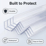 Frychee Clear Corner Protectors – Self-Adhesive Baby Proofing Safety Bumpers for Walls, Furniture, Cabinets & Desks – Freely Spliced to Meet Your Needs(2PCS, 3x40.6cm/1.18x16in)