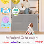 Momcozy Baby Gate, Retractable Baby Gate or Dog Gate 【Easy to USE】 for 33" Tall, Extends up to 55" Wide, for Stairs, Doorways, Hallways, Indoor, Outdoor