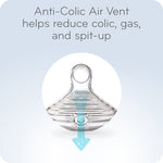 NUK Simply Natural Baby Bottle with SafeTemp, Girl, 9 Oz, 4 Count