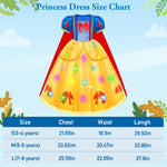 Meland Princess Dress - Light Up Princess Dress Up Clothes for Girls 3-8 Princess Costumes for Girls Toddlers Birthday Gift