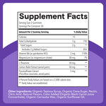 SmartyPants Kids Sleep Gummies Supplement Zero Melatonin: L Theanine, Lemon Balm & Magnesium, Sleep Aid, Strawberry Flavor, 60 Count