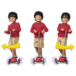 Radio Flyer Lean 'N Glide Scooter with Light Up Wheels, Kids Scooter, Red Kick Scooter, for Ages 3+