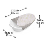 Ingenuity Sylvi Full Comfort 3-in-1 Grow with Me Baby Tub, Newborn to Toddler Baby Bath Tub, Supportive Sling, Includes Sylvie Wash Mit & Book, Easy Release Drain Plug, 0M+