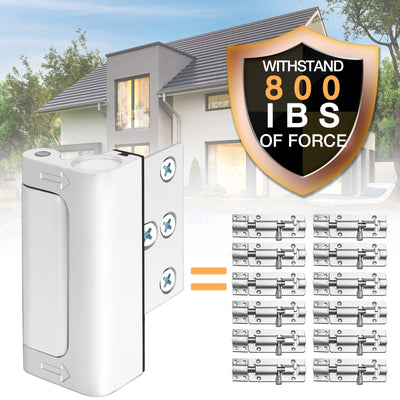 Door Lock for Front Door Kids Safety - Home Security Door Reinforcement Locks Child Proof for Doors Latches for Top of Inside Childproof Flip for Night Bedrooms Apartment Add Extra Lock