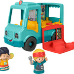 Fisher-Price Little People Musical Toddler Toy Serve It Up Food Truck Vehicle with 2 Figures for Pretend Play Kids Ages 1+ Years