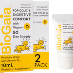BioGaia Protectis Baby Probiotic Drops | Colic & Gas Relief + Vitamin D | Safe for Newborns | Ease Crying, Fussing, Colic, Gas, Spit-ups & Constipation | No Dairy, Soy & Gluten | 50 Day Supply | 10mL