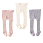 SeastarryX Baby Tights Cable Knit Tights Toddlers Leggings Seamless Stockings Pantyhose Infants 3 Pack (4-6Years,off-white+pink+gray)