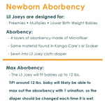 Kanga Care Lil Joey Newborn All in One AIO Cloth Diaper (2pk) Dusk 4-12lbs