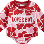 St Patricks Day Baby Boy Outfit Newborn Waffle Shamrock Onesie Sweatshirt Bubble Romper Top Infant Spring Clothes