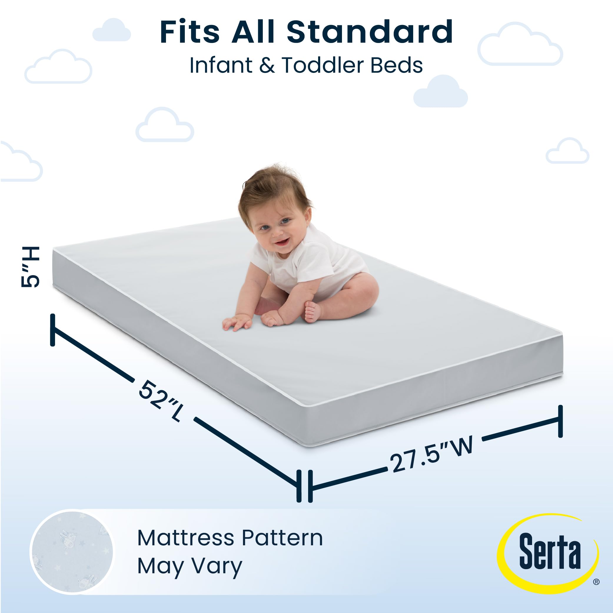 Serta Perfect Start Dual Sided Baby Crib Mattress - Delta Children